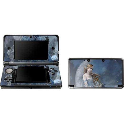 Fairy with Black Cat Sitting on Moon by Nene Thomas Nintendo Skins